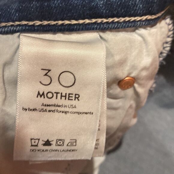 MOTHER MID RISE DAZZLER CROP FRAY WERE ALL IN THIS TOGETHER NWOT - Picture 13 of 16